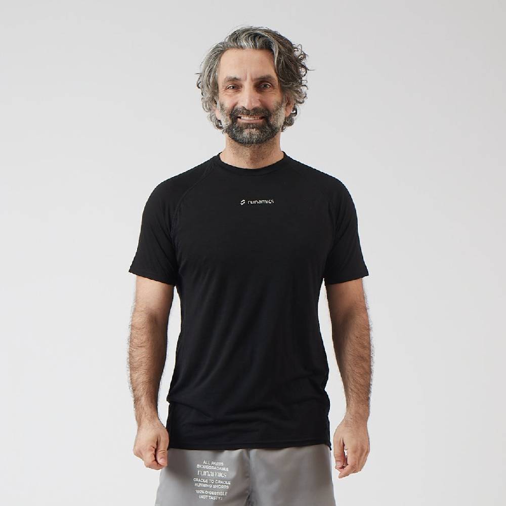 Runamics Superlight Merino Laufshirt Herren, schwarz