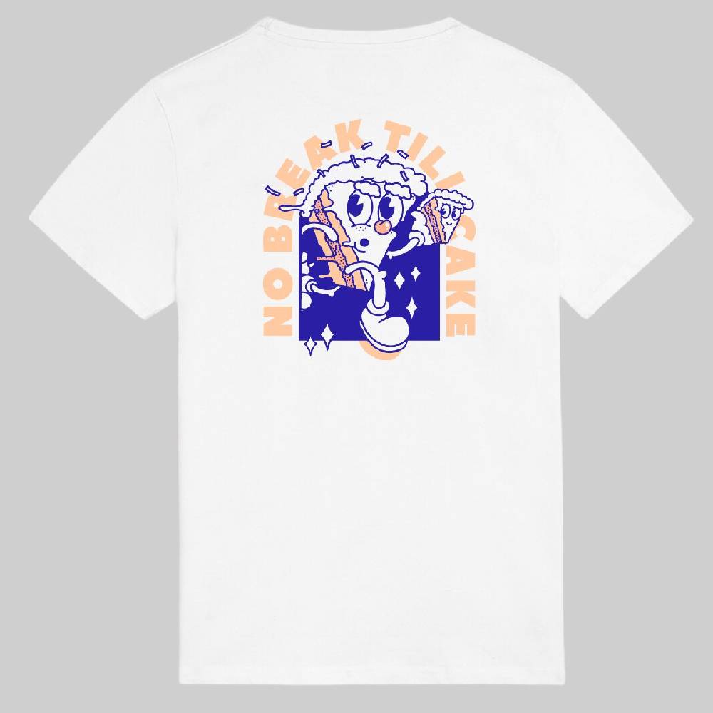 Runamics Cake Break T-Shirt, Biobaumwolle, unisex, weiß