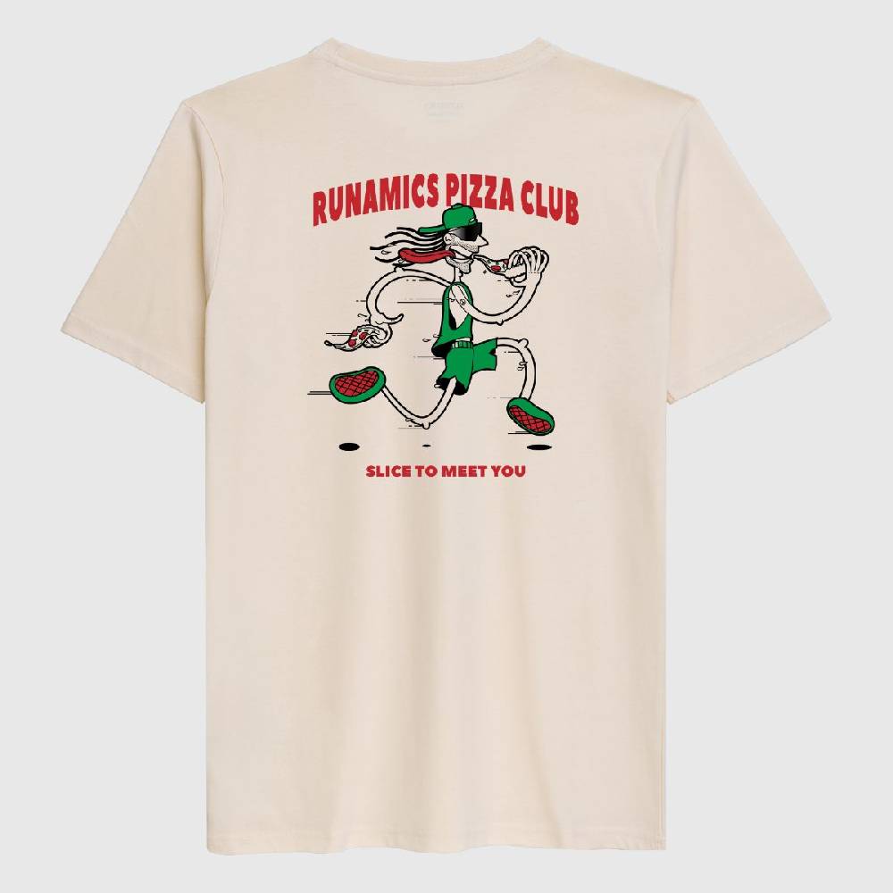 Runamics runamics Pizza Club T-Shirt, Biobaumwolle, unisex, undyed