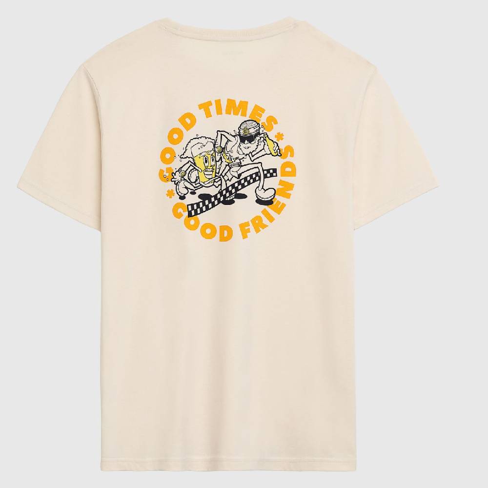 Runamics Good Times Good Friends T-Shirt, Biobaumwolle, unisex, undyed