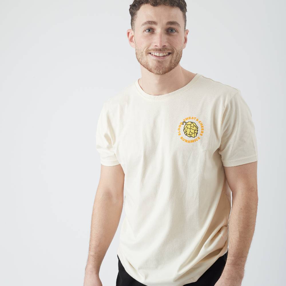 Runamics Good Times Good Friends T-Shirt, Biobaumwolle, unisex, undyed Exklusivangebot