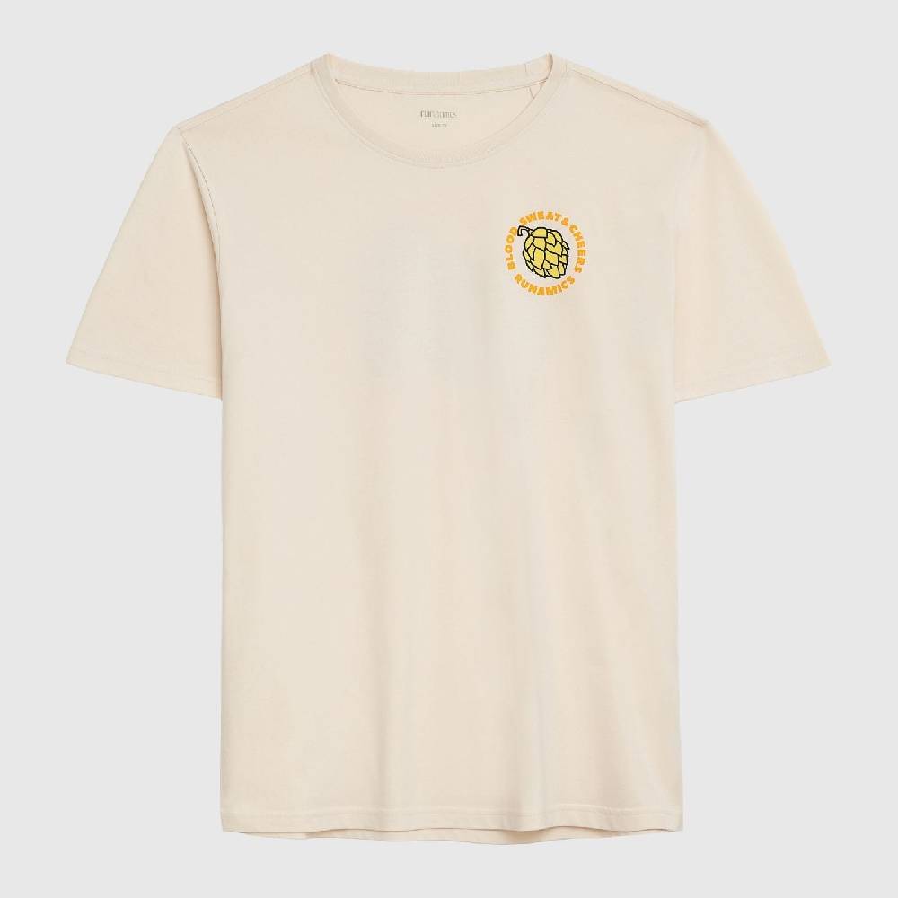 Runamics Good Times Good Friends T-Shirt, Biobaumwolle, unisex, undyed Exklusivangebot