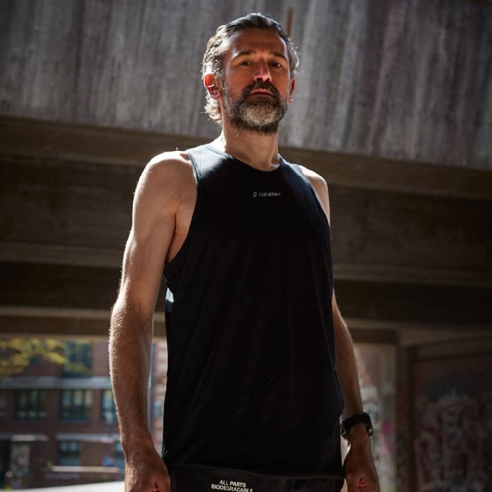 Runamics Superlight Merino Tanktop Herren, schwarz