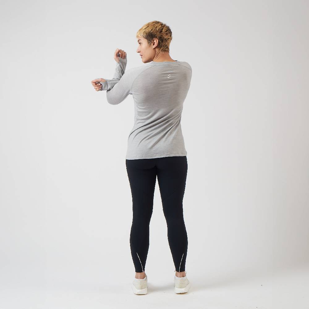 Runamics Merino Running Longsleeve Damen, grau Osterangebot