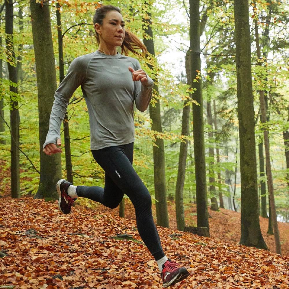 Runamics Lange Lauftights Damen, schwarz, mit Tasche Muttertagsangebot