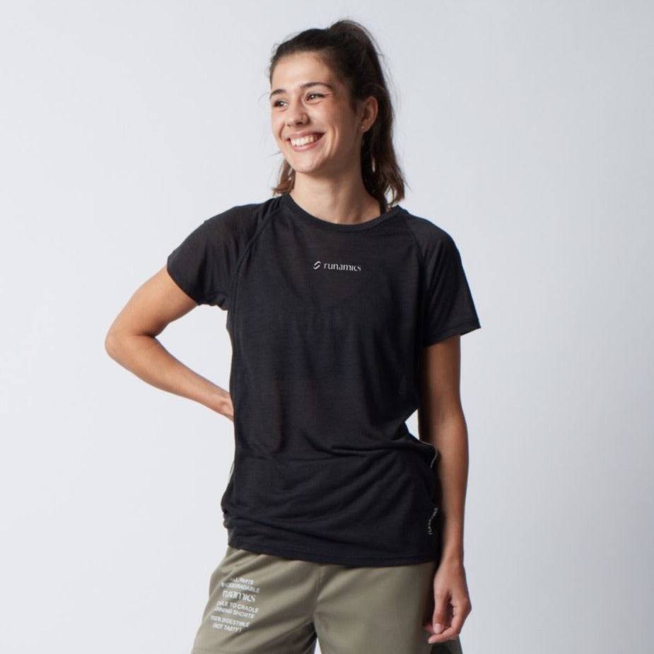 Runamics Superlight Merino Laufshirt Damen, schwarz