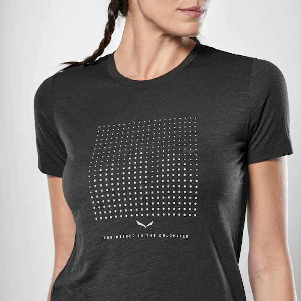 Salewa Eagle Dotted Mountain Trainer Merino T-Shirt Damen Günstig kaufen