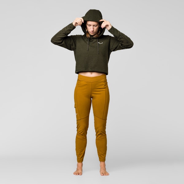 Salewa Lavaredo Hemp Cropped Kapuzenpulli Damen Riesige Rabatte