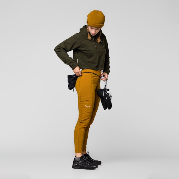 Salewa Lavaredo Hemp Cropped Kapuzenpulli Damen Riesige Rabatte
