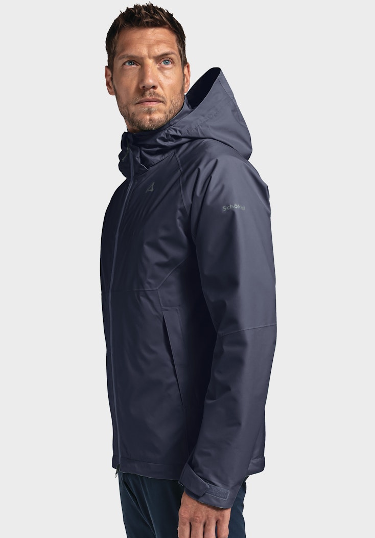 Schöffel Elastische Regenjacke mit Pack-Away Tasche Räumungsverkauf