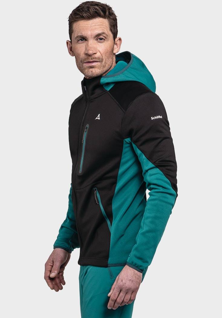 Schöffel Sportiver Fleece-Hoody aus Materialmix Online Shopping