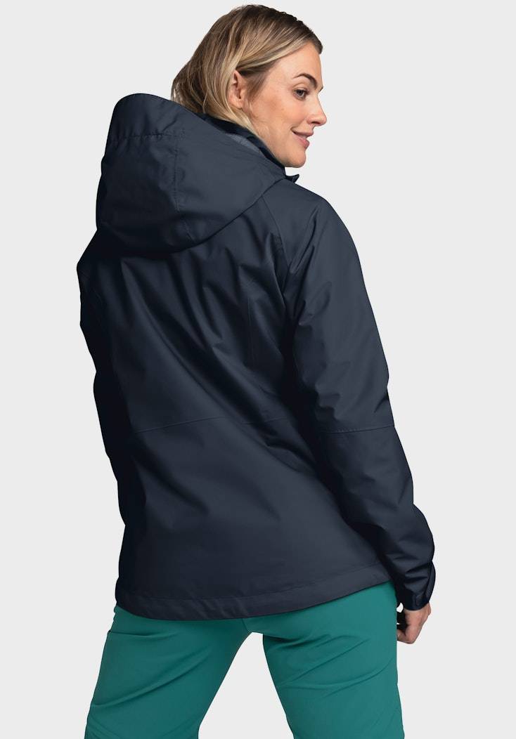 Schöffel Elastische Regenjacke mit Pack-Away Tasche Neuheiten