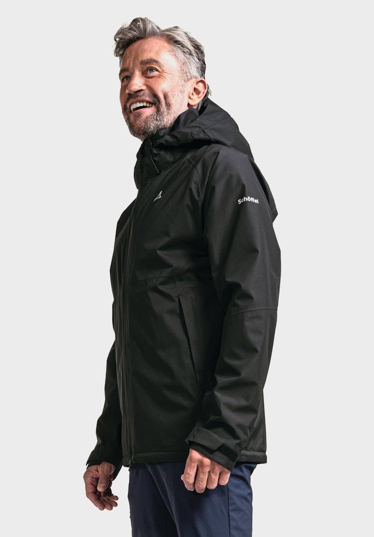 Schöffel Elastische Regenjacke mit Pack-Away Tasche Zeitbegrenzte Promotion