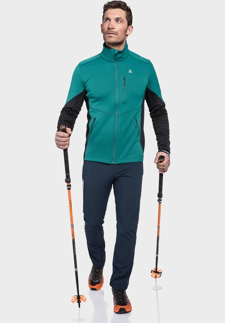 Schöffel Sportive Fleece-Jacke aus Materialmix Bis zu 60% Rabatt