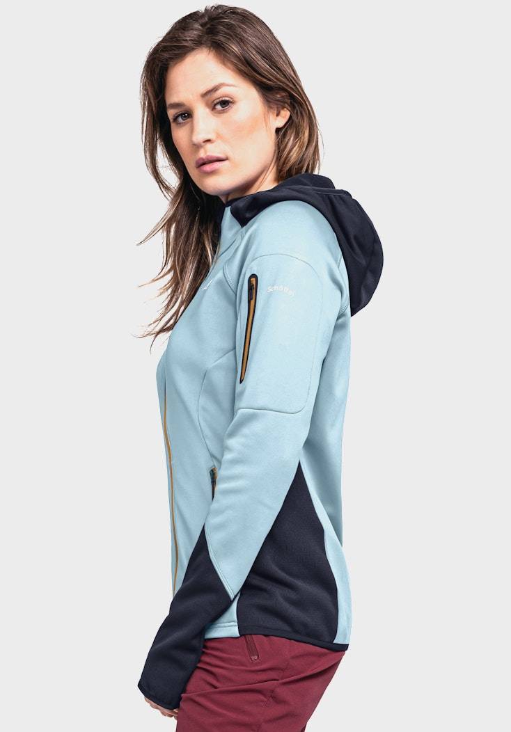 Schöffel Sportiver Fleece-Hoody aus Materialmix Weihnachtsangebot