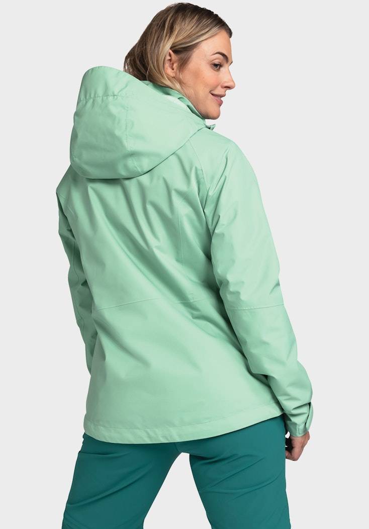 Schöffel Elastische Regenjacke mit Pack-Away Tasche Vatertagsangebot