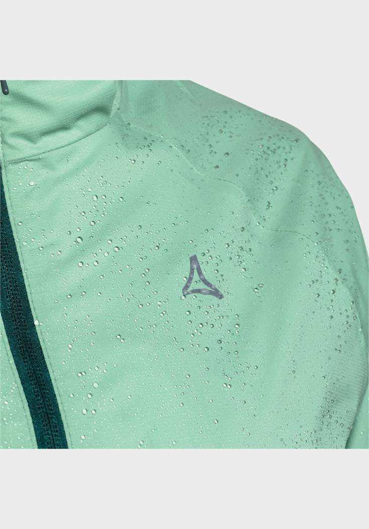 Schöffel Elastische Regenjacke mit Pack-Away Tasche Vatertagsangebot