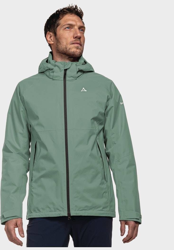 Schöffel Elastische Regenjacke mit Pack-Away Tasche zollfrei