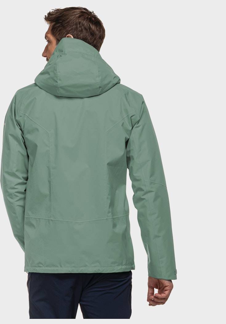 Schöffel Elastische Regenjacke mit Pack-Away Tasche zollfrei
