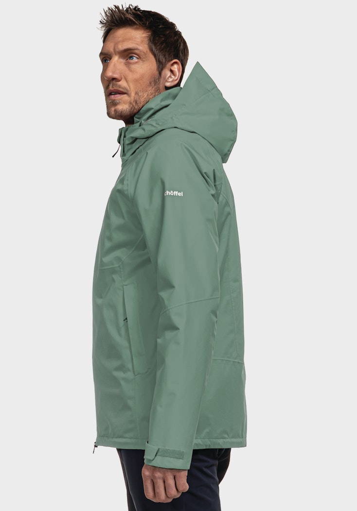 Schöffel Elastische Regenjacke mit Pack-Away Tasche zollfrei