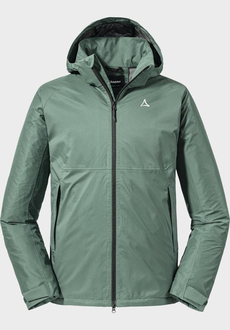 Schöffel Elastische Regenjacke mit Pack-Away Tasche zollfrei