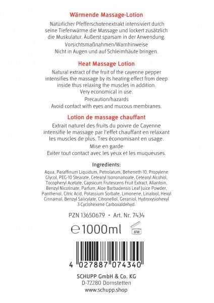 Schupp Wärmende Massage-Lotion Kauf eins, bekomm eins gratis