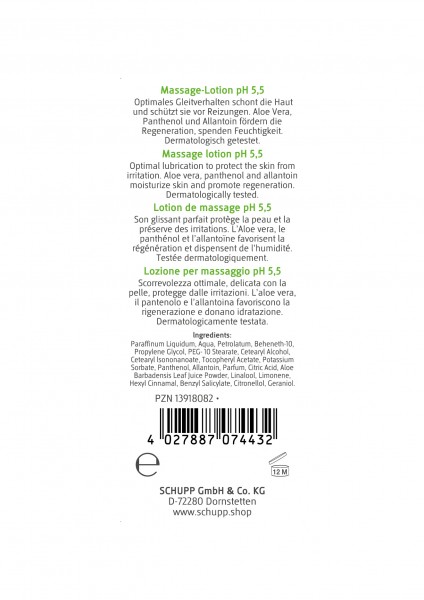 Schupp Massage-Lotion pH 5,5 Bis zu 55% Rabatt