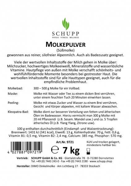 Schupp Molkepulver (Süßmolke) Exklusive Angebote
