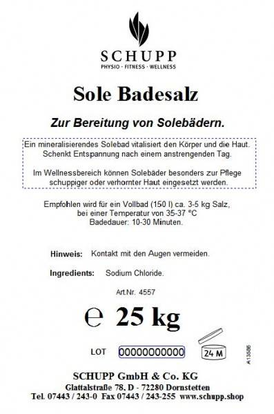 Schupp Sole-Badesalz 25kg Große Rabatte