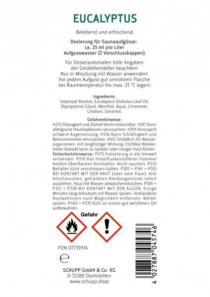 Schupp Sauna- und Dampfbadessenz Eucalyptus Begrenzt auf 3 Tage