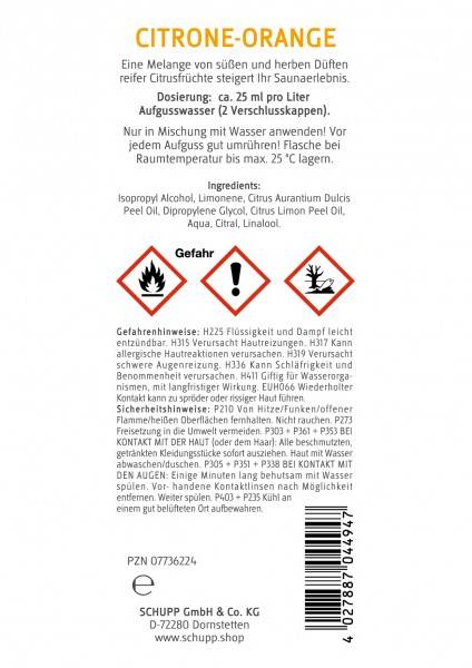 Schupp Sauna- und Dampfbadessenz Citrone-Orange Im Verkauf