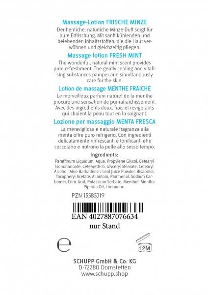 Schupp Massage-Lotion Frische Minze Verkauf