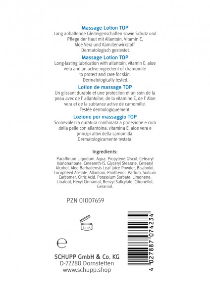Schupp Massage Lotion Top Angebote