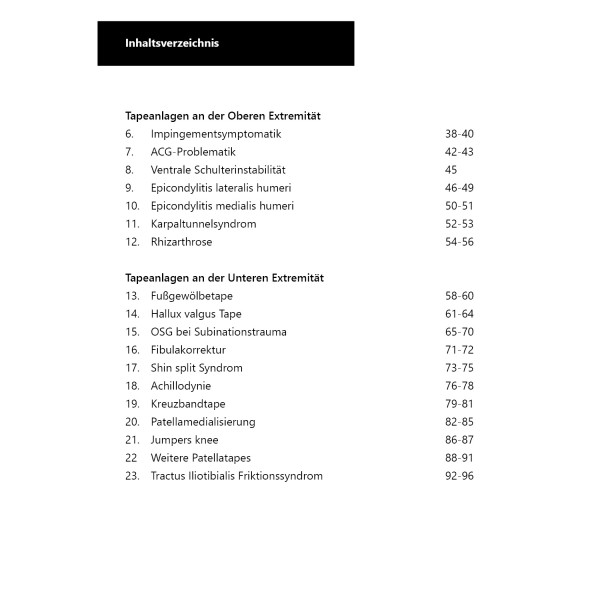 Schupp Lehrbuch - PST-Taping Saisonschlussverkauf