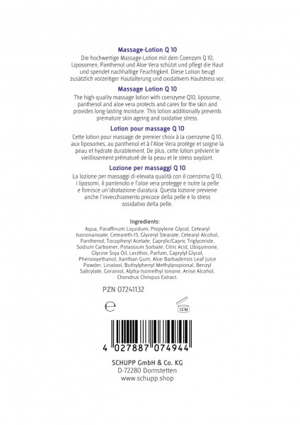 Schupp Massage-Lotion Q10 Bestseller