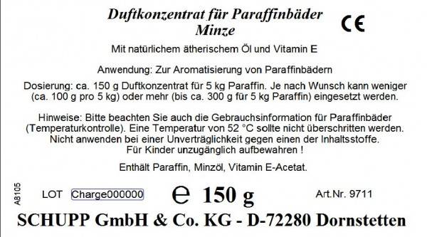 Schupp Duftkonzentrat für Paraffinbäder Minze 150 g Saisonale Angebote