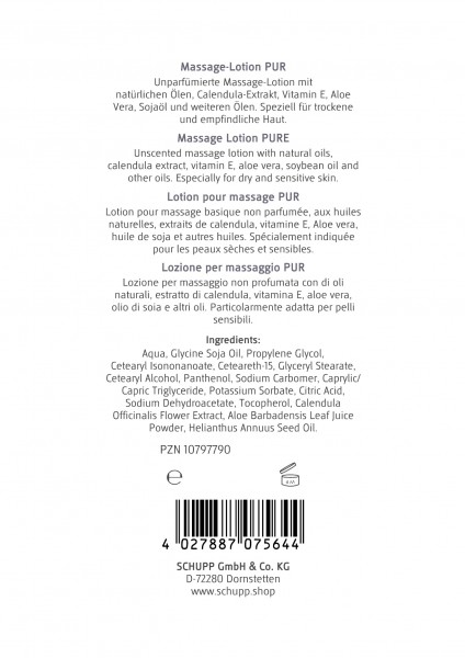 Schupp Massage-Lotion Pur Tägliche Deals