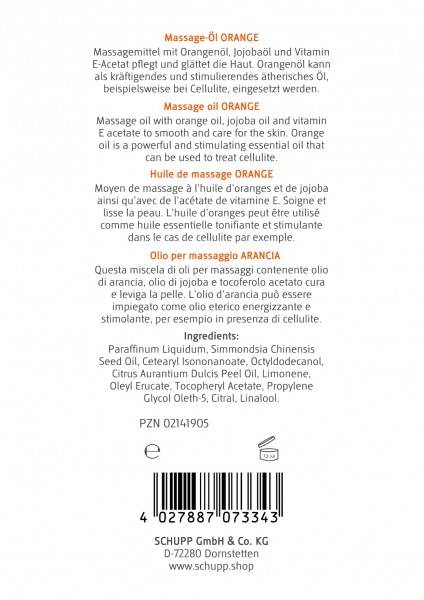 Schupp Massage-Öl Orange Bis zu 50% Rabatt