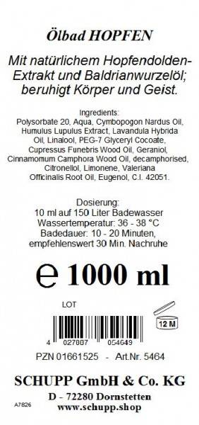 Schupp Ölbad Hopfen Bis zu 65% Rabatt