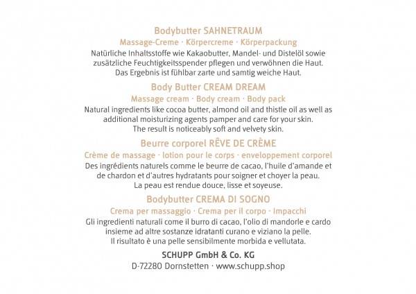 Schupp Bodybutter Sahnetraum 50% Rabatt mit kostenlosem Versand