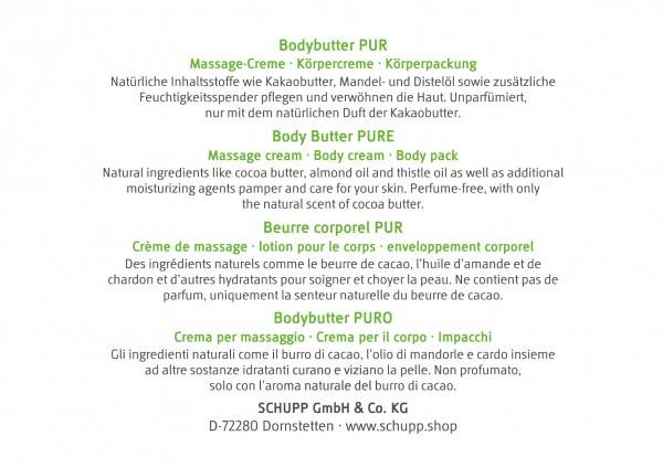 Schupp Bodybutter Pur Fabrikladen