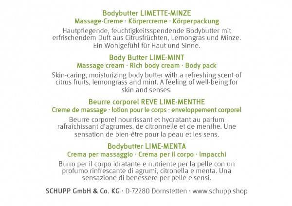 Schupp Bodybutter Limette-Minze Im Verkauf
