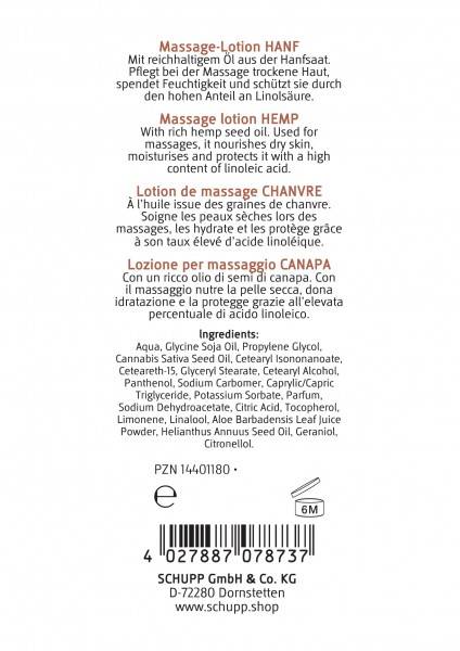 Schupp Massage-Lotion Hanf Günstig kaufen