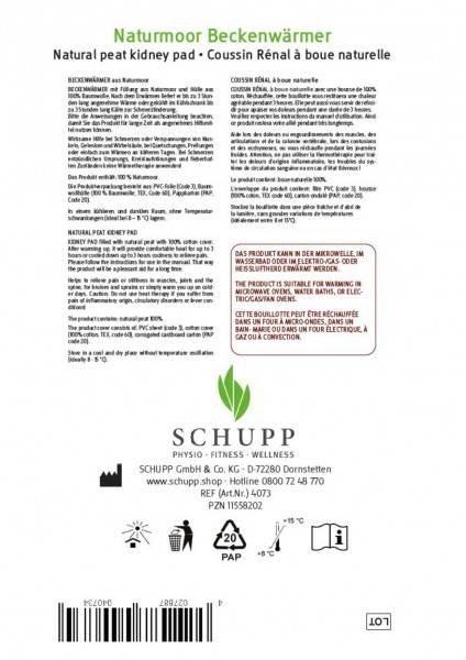 Schupp Naturmoor-Beckenwärmer | 36 x 16 cm Online Outlet