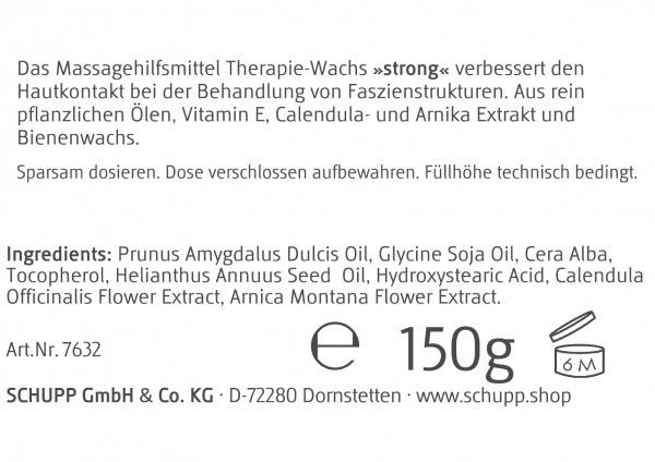 Schupp Therapie Wachs STRONG 50% Rabatt mit kostenlosem Versand