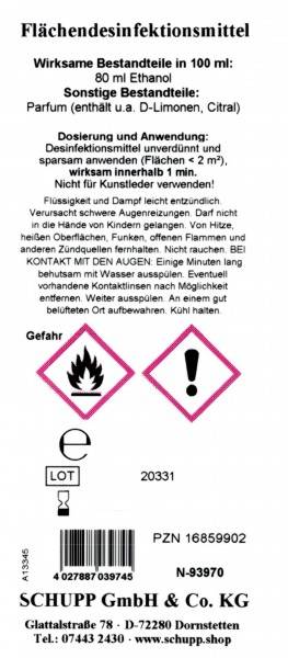 Schupp SCHUPP Flächendesinfektion Auslauf