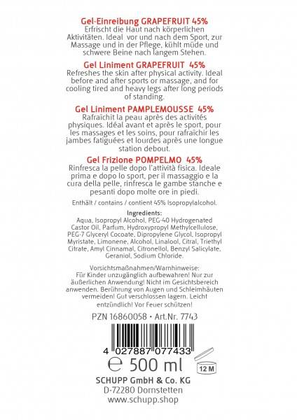 Schupp Gel-Einreibung Grapefruit 45% Rabatt
