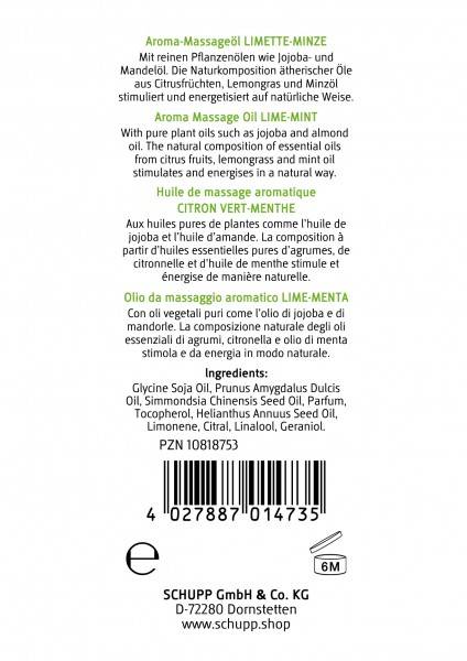Schupp Aroma-Massage-Öl Limette-Minze Muttertagsangebot