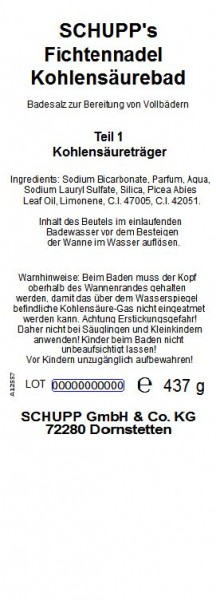 Schupp Fichtennadel-Kohlensäurebad Schlussverkauf
