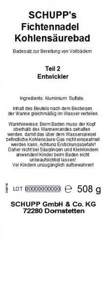Schupp Fichtennadel-Kohlensäurebad Schlussverkauf
